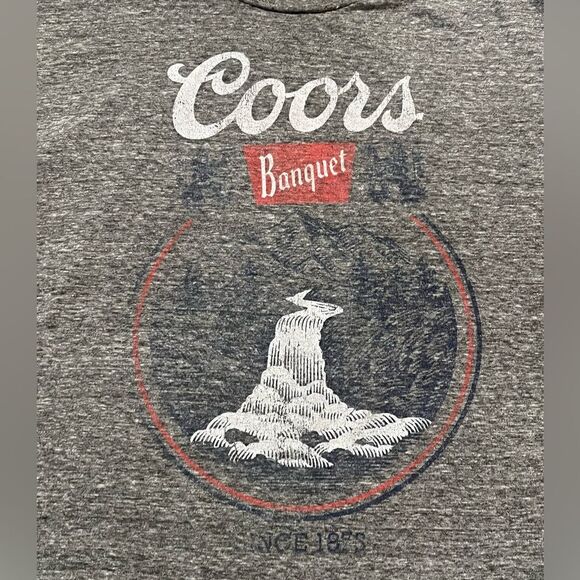 Men’s Vintage Wash Coors Banquet Tee Size 2Xl Gray Very Soft Great Condition - Picture 2 of 6